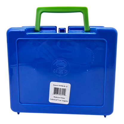 Caja lonchera plástico Winnie Pooh vintage azul 3D 23x19x10cm