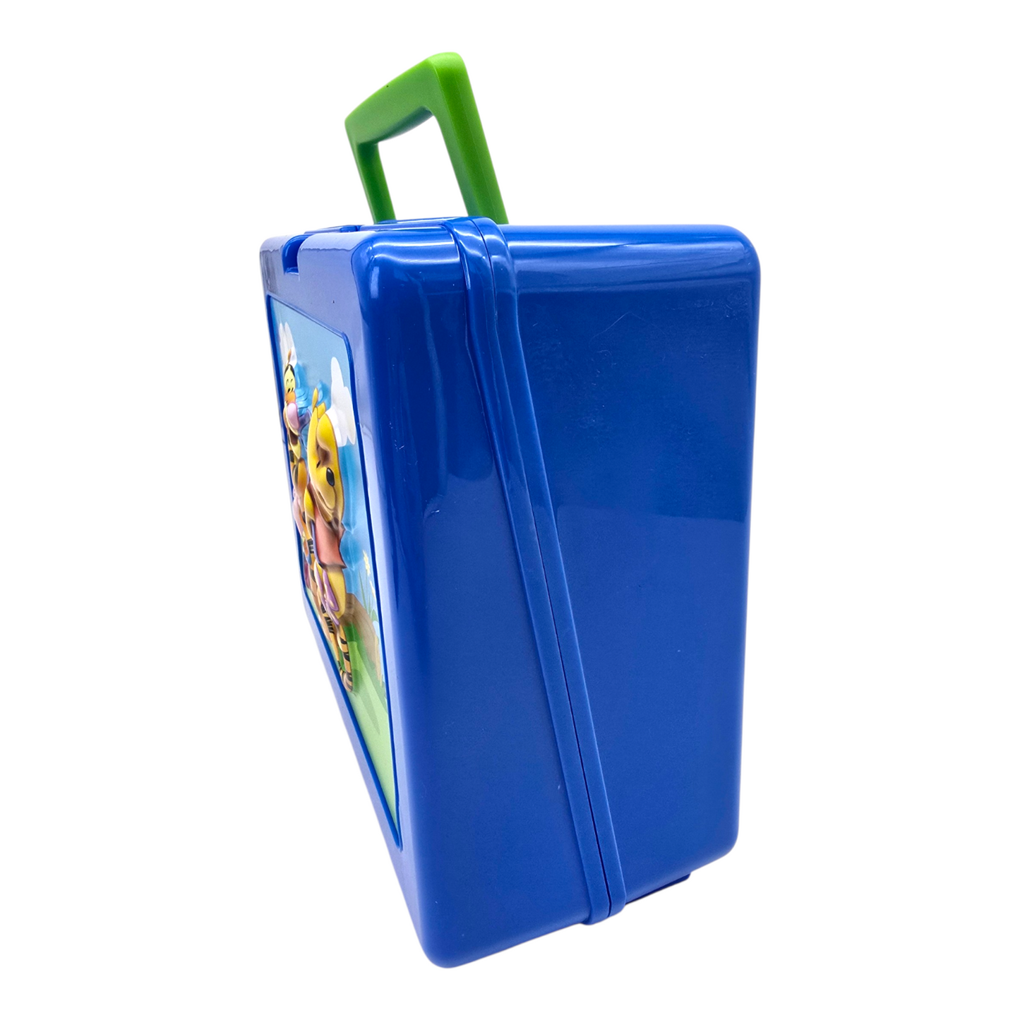 Caja lonchera plástico Winnie Pooh vintage azul 3D 23x19x10cm