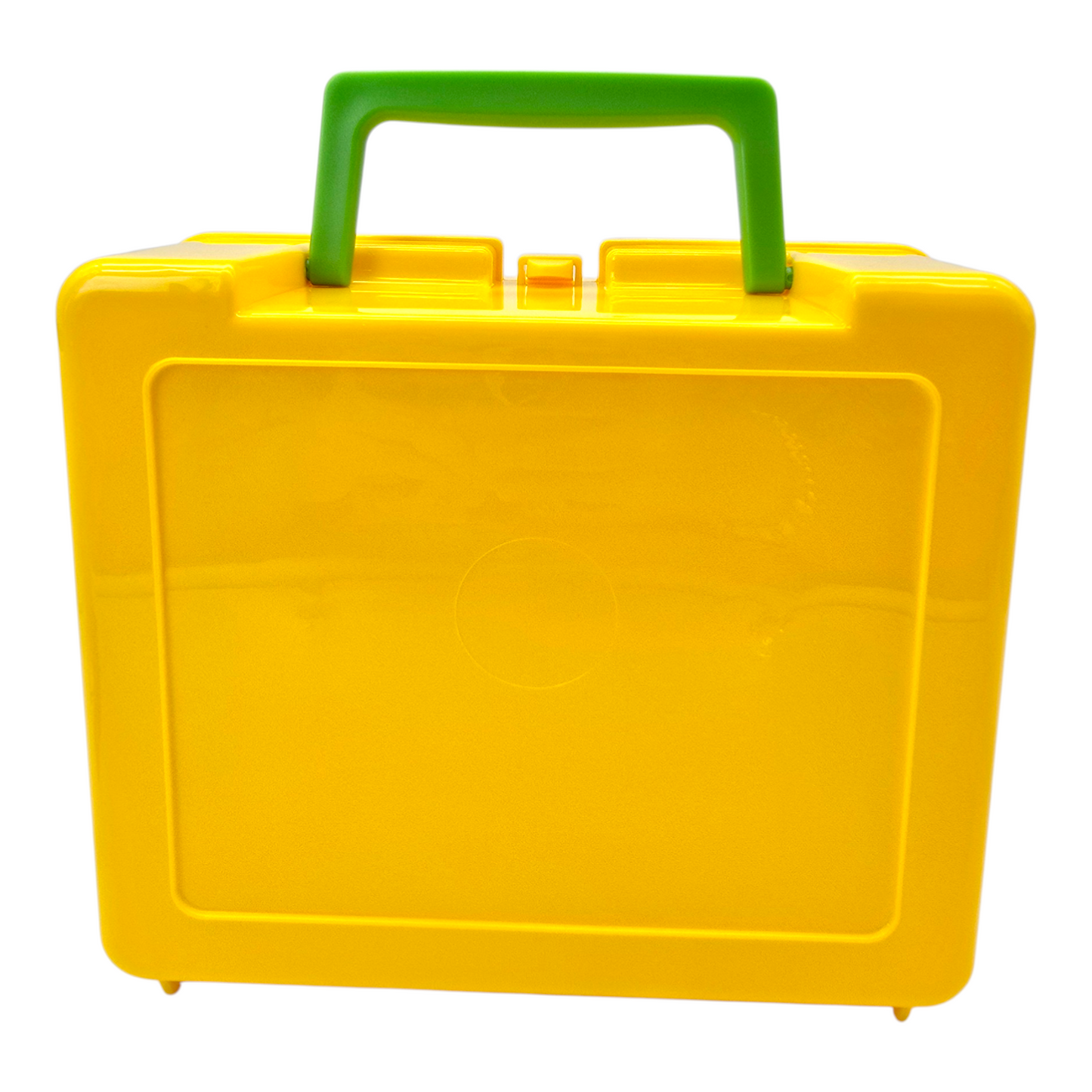 Caja lonchera plástico Winnie Pooh vintage 3D amarillo 3D 23x19x10cm