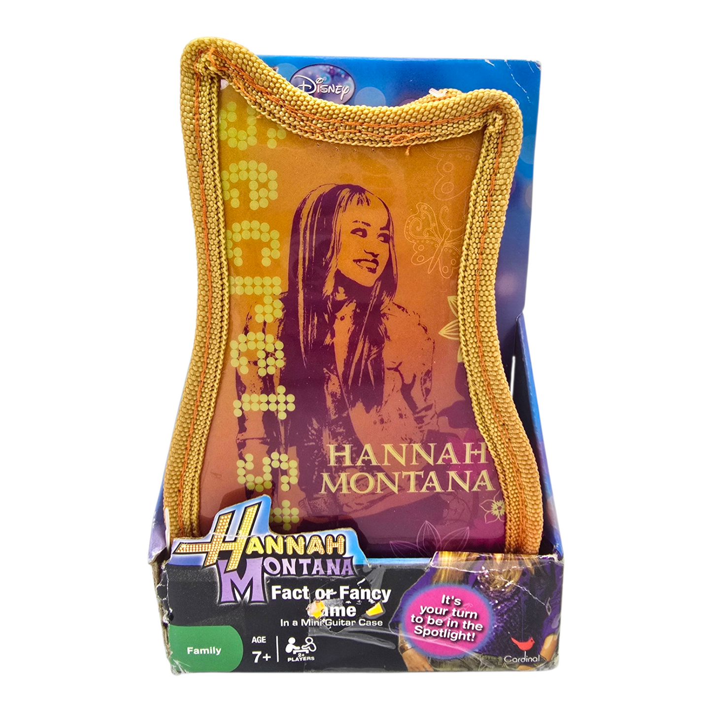 Hannah Montana juego de Mesa Fact or Fancy con estuche coleccionable vintage año