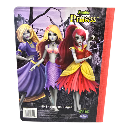 Cuaderno cosido Unce upon a time Zombie Princess 50 hojas vintage (3)