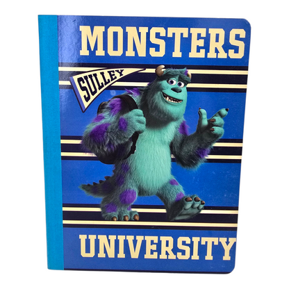 Cuaderno cosido Monsters inc 50 hojas vintage azul