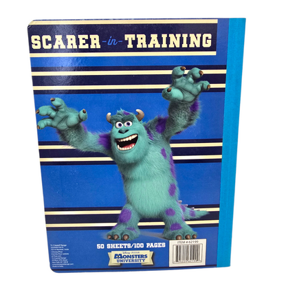 Cuaderno cosido Monsters inc 50 hojas vintage azul