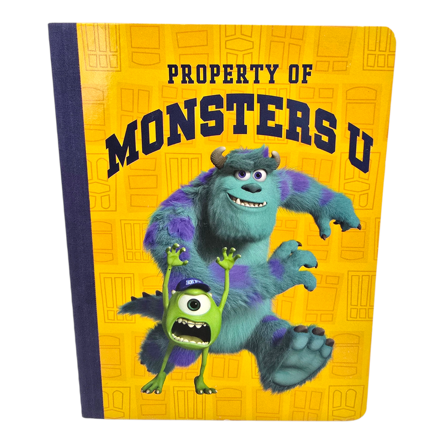 Cuaderno cosido Monsters inc 50 hojas vintage amarillo