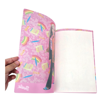 Barbie Vintage año 2010 Folder de acetato cartatraslucido rosa