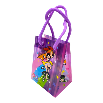 Bolsa de acetato para regalo Chicas Superpode Powerpuff Girls vintage 12.5x10 moradas