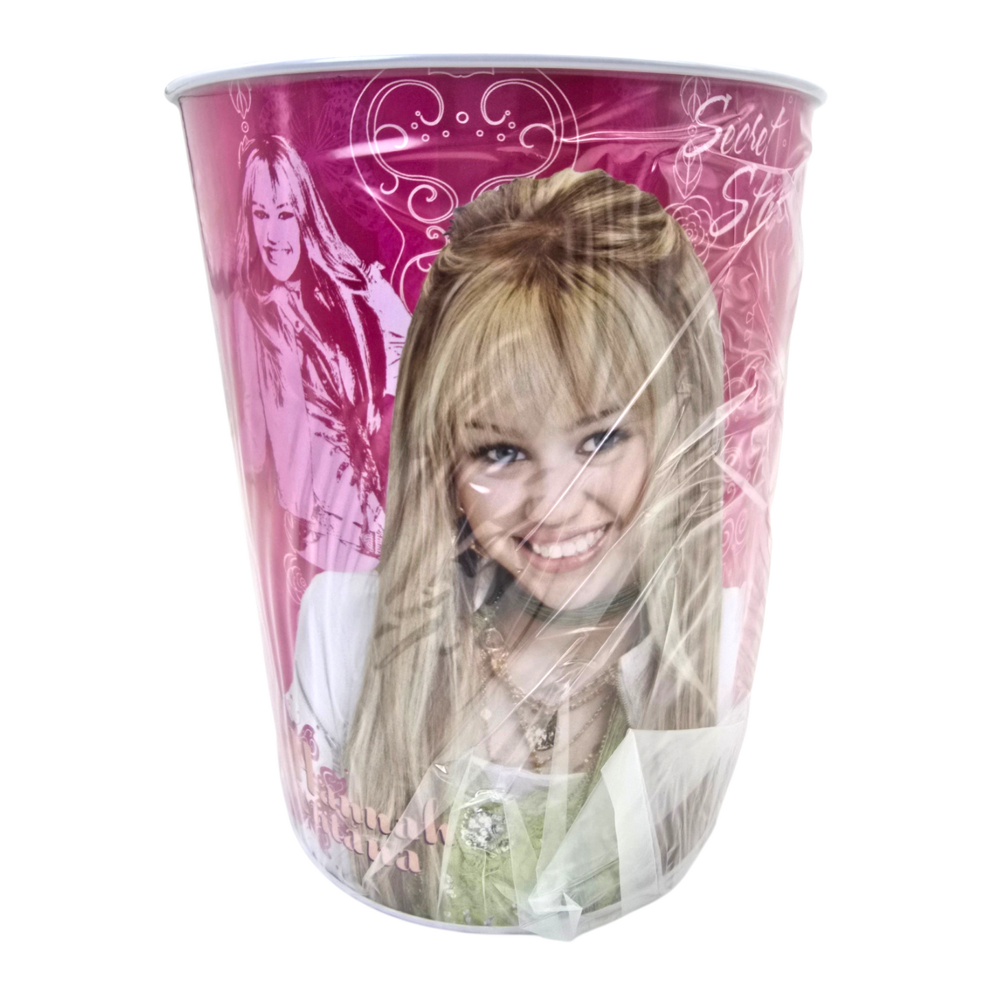 Bote de aluminio Hannah Montana Vintage diámetro 20 cms, altura 24 cms