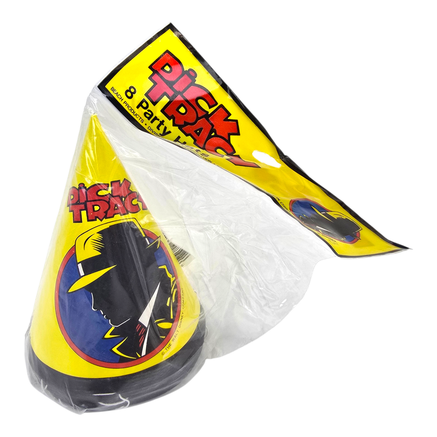 Dick Tracy vintage Set Para Fiesta 8 pax (ultra raro, altamente Coleccionable)