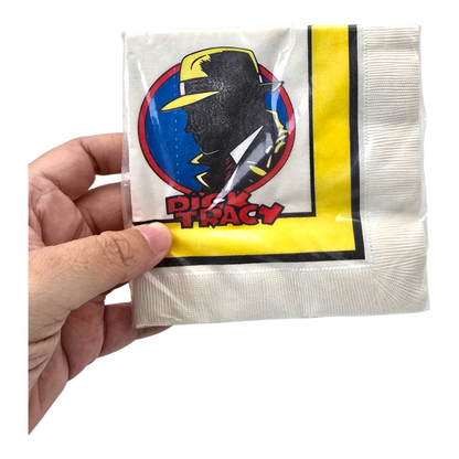 Dick Tracy vintage Set Para Fiesta 8 pax (ultra raro, altamente Coleccionable)