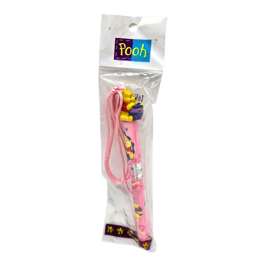 Pooh rosa Pluma con cordon vintage Disney años 90s (podrían requerir cambio de cartucho de tinta. Tienen muchos años)