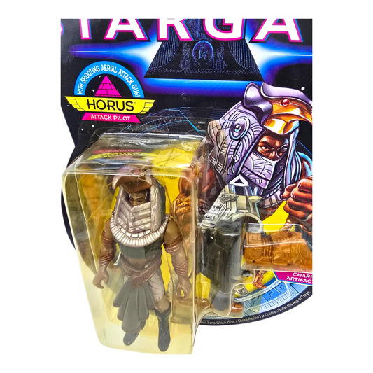 Stargate vintage Horus Hasbro empaque acetato roto