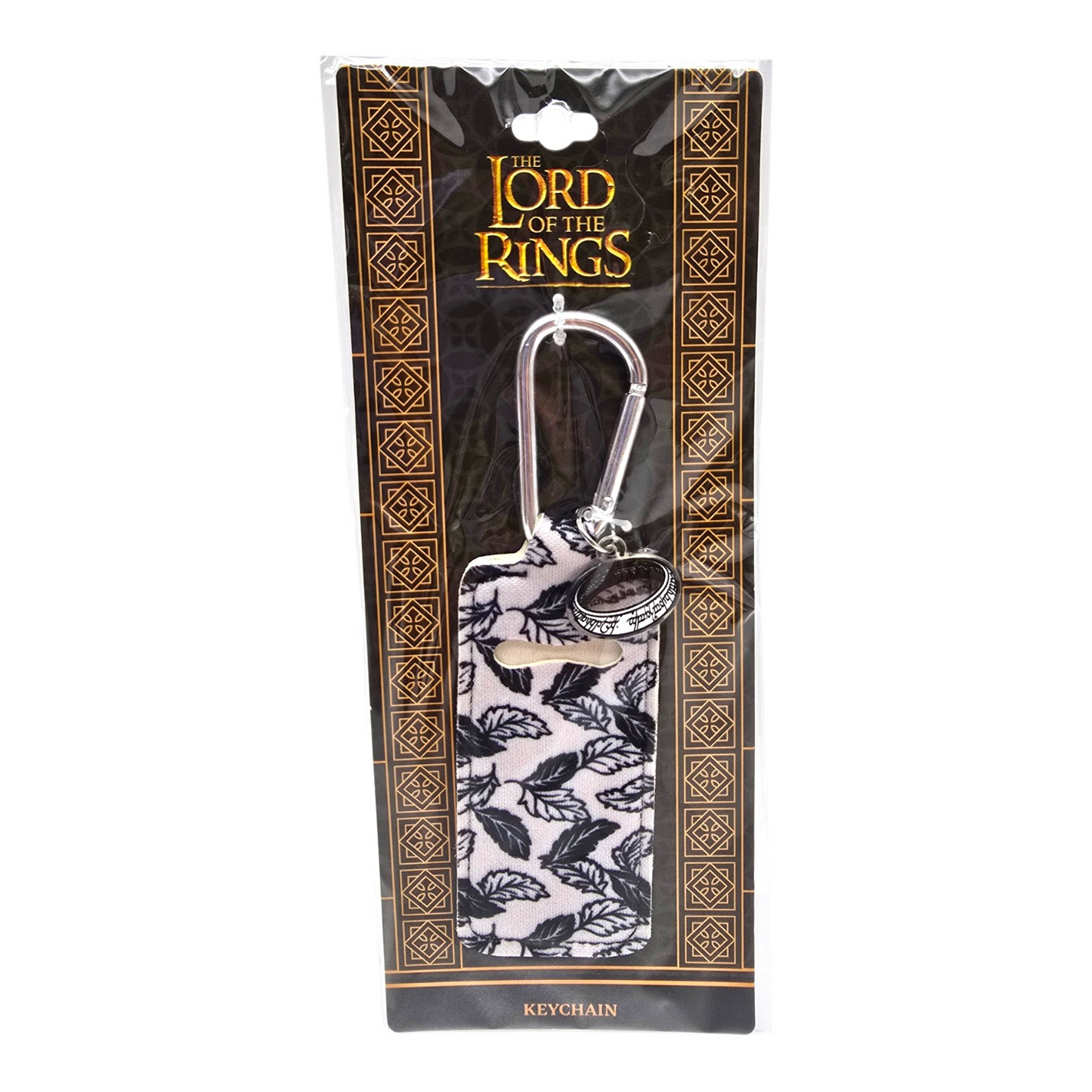Llavero porta lip balm con charm de acrílico Lord of the rings Señor de Los Anillos