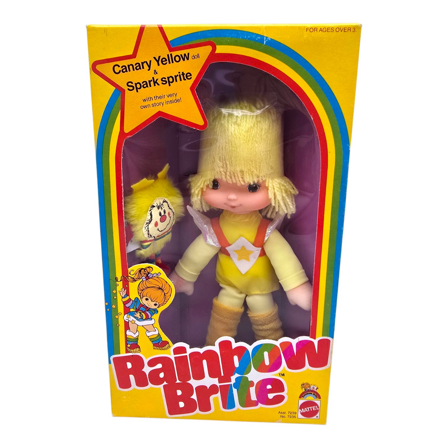 Rainbow Brite Yellow Canary vintage 1983 Hallmark Mattel  23cm aprox