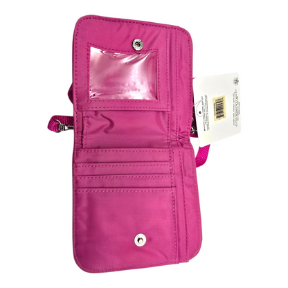 Cartera monedero vintage con asa larga para crossbody Piolín rosa