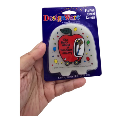 Bussy World Richard Scarry Vela para pastel vintage american greetings 7.6cm