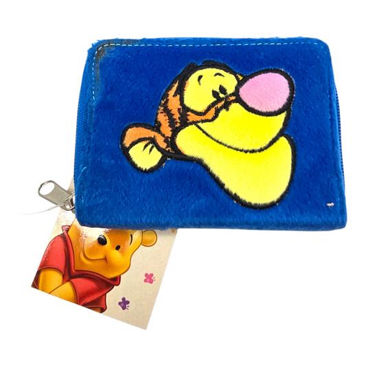 Cartera monedero vintage Disney de peluche Tiger azul