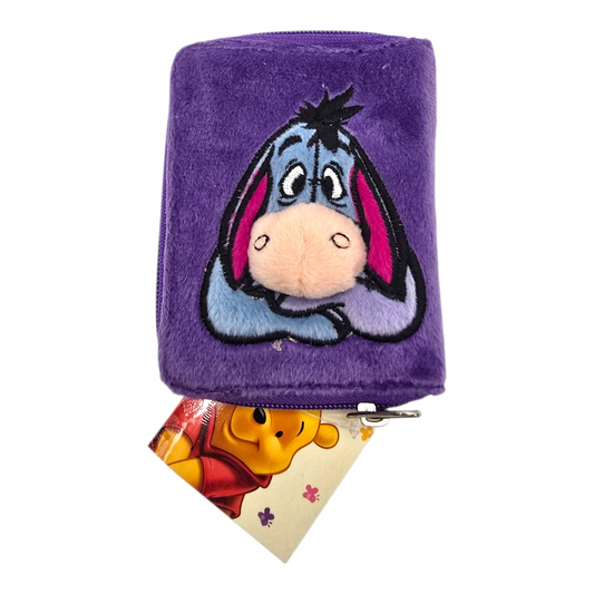 Cartera monedero vintage Disney de peluche Eeyore Pooh morada