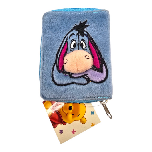 Cartera monedero vintage Disney de peluche Eeyore Pooh azul