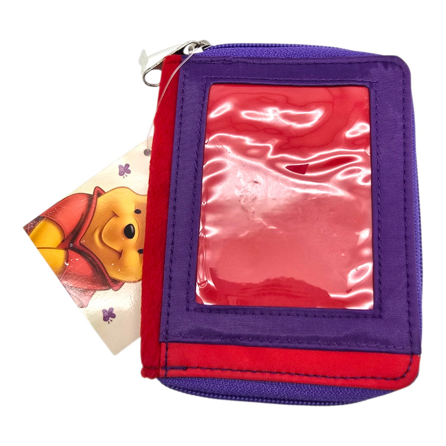 Cartera monedero vintage Disney de peluche Winnie Pooh rojo