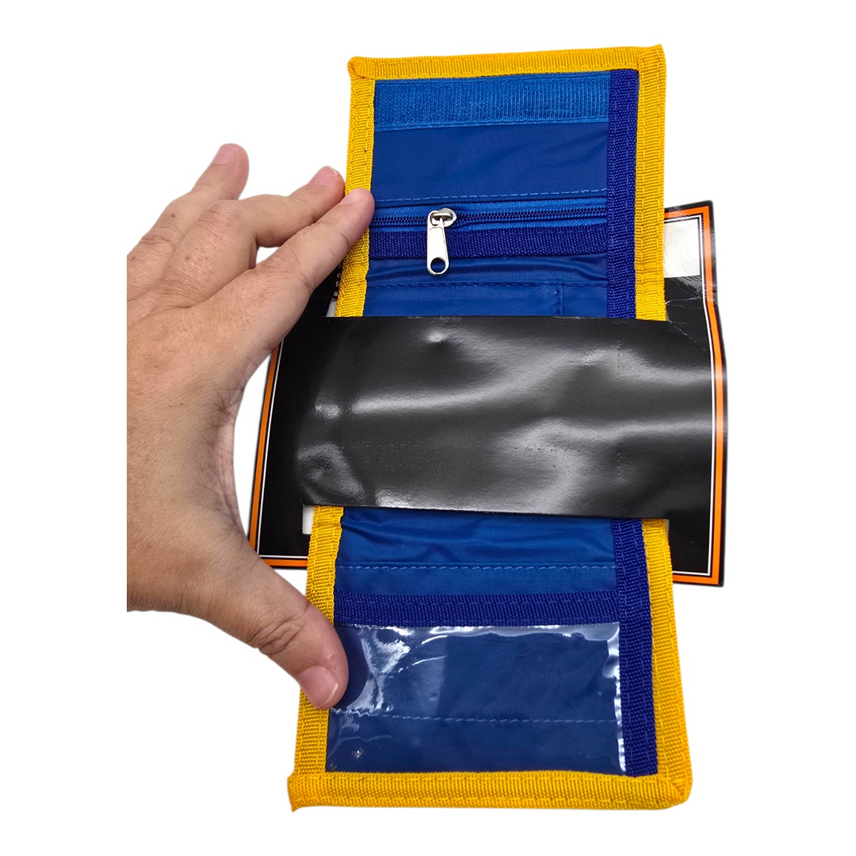 Cartera monedero vintage Marvin WB trifold azul $