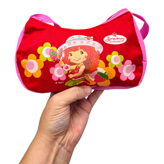 Bolsa pequeña vintage Rosita Fresita 19x10cm aprox roja american greetings 2008