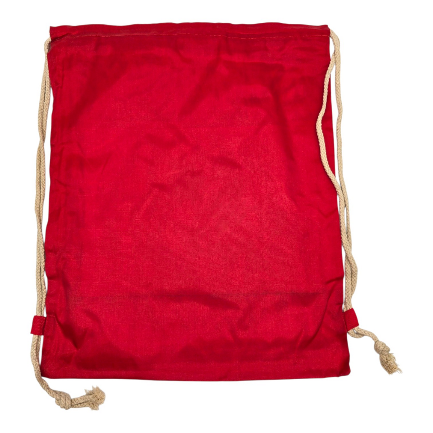 Bolsa de cuerda tipo saco Rebelde RBD loneta (sálvame del olvido, sálvame de la soledad) 44x34cm aprox rojo moto