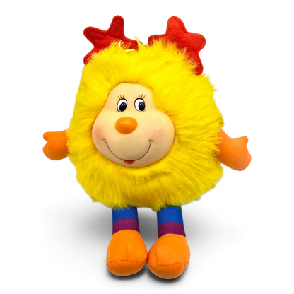 🌈✨Pre-loved Rainbow Brite Amarilla Sprite Niña Merrily mancha en la cara años 80s (segunda mano) #4
