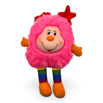 🌈✨Pre-loved Rainbow Brite Rosa Sprite Niña Dee Lite con marca Plumón años 80s (segunda mano) #8