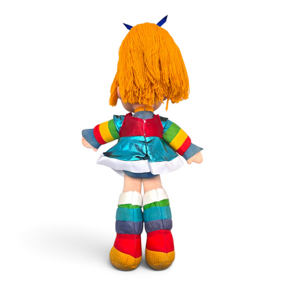 🌈✨Pre-loved Rainbow Brite años 80s 45 cms (segunda mano) Vestido recreado réplica manchita En cachete y marca plumón  #24