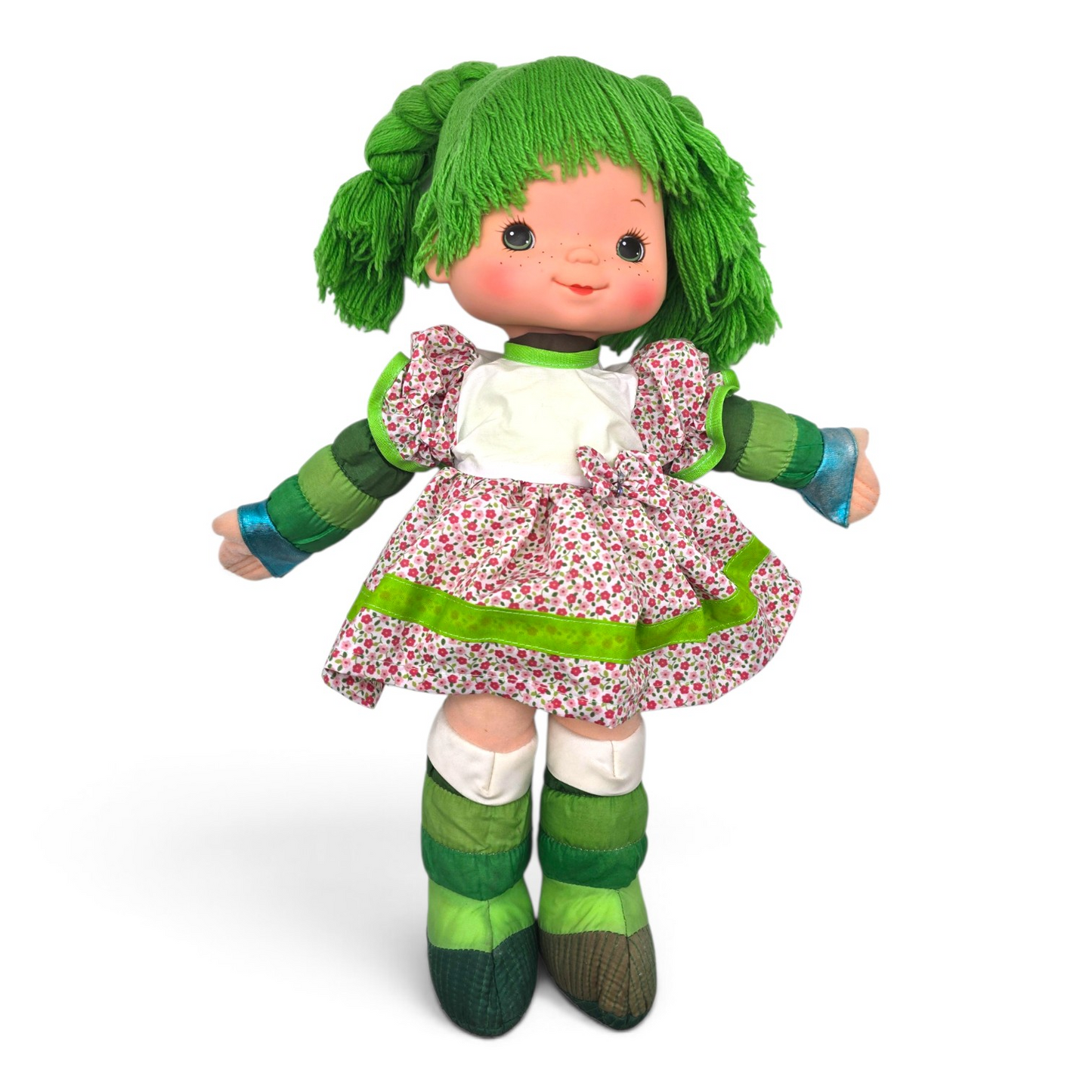 🌈✨Pre-loved Rainbow Brite años 80s Patty o'Green 45 cms (segunda mano) con vestido genérico de cortesía #33