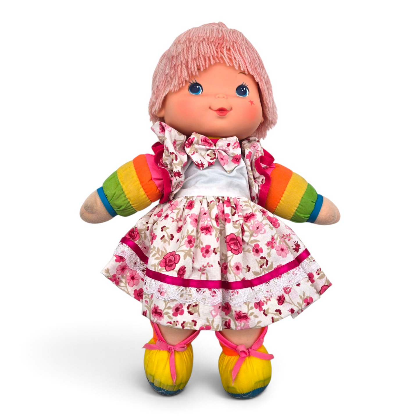 🌈✨Pre-loved Rainbow Brite años 80s Baby Brite 36 cms (segunda mano) con vestido genérico de cortesía #34