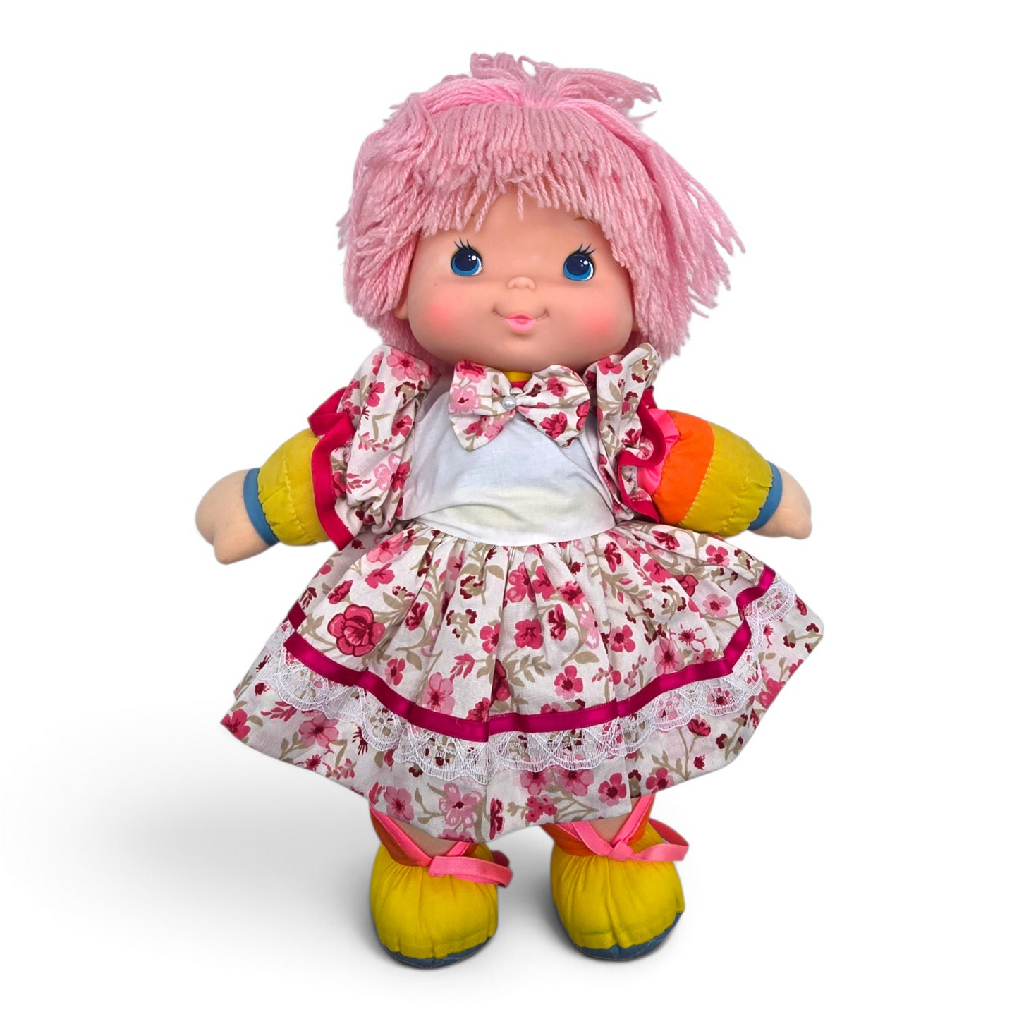 🌈✨Pre-loved Rainbow Brite años 80s Baby Brite 36 cms (segunda mano) con vestido genérico de cortesía #35 ver fotos carita