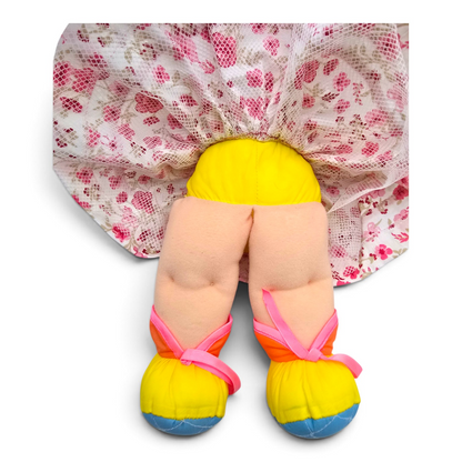 🌈✨Pre-loved Rainbow Brite años 80s Baby Brite 36 cms (segunda mano) con vestido genérico de cortesía #35 ver fotos carita