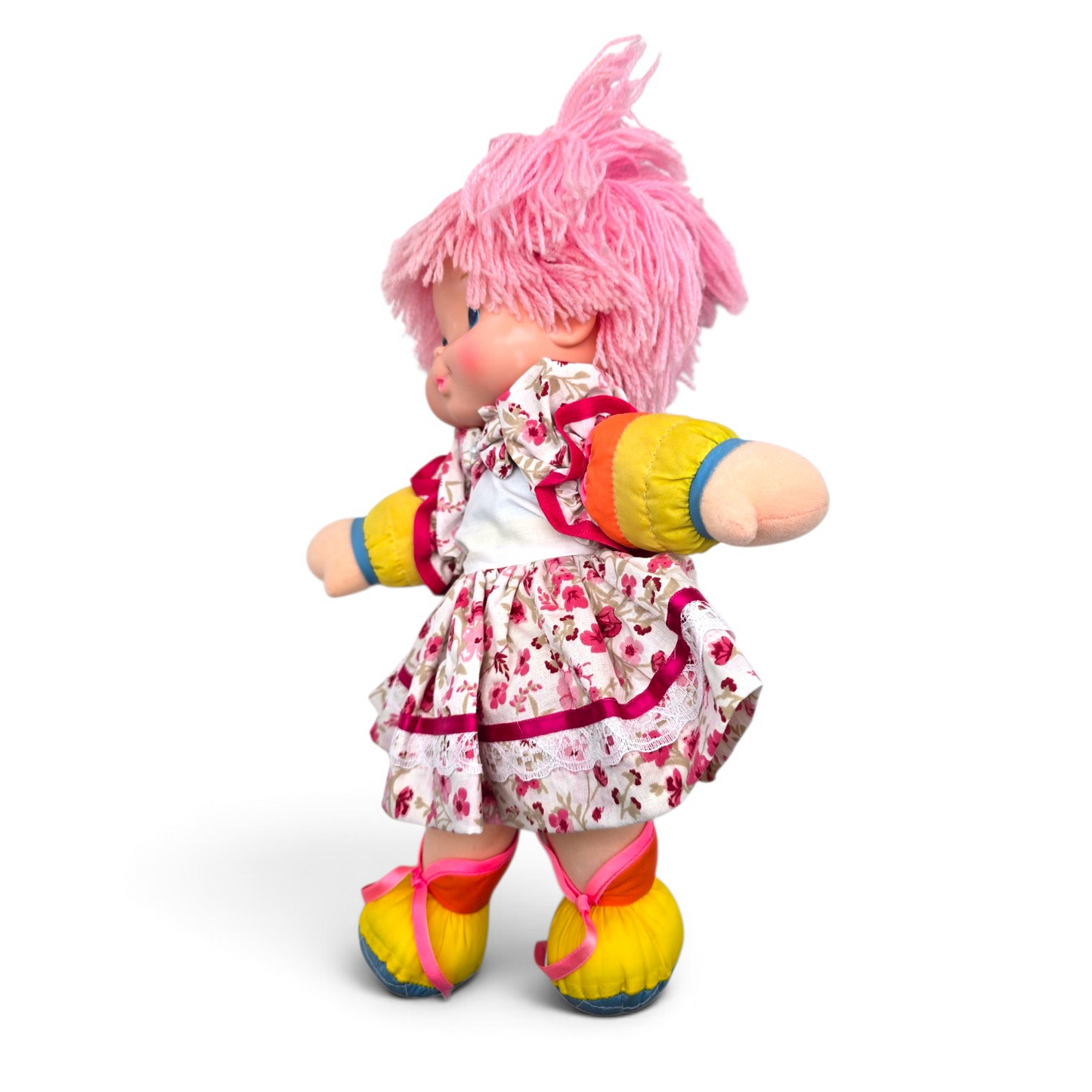 🌈✨Pre-loved Rainbow Brite años 80s Baby Brite 36 cms (segunda mano) con vestido genérico de cortesía #35 ver fotos carita