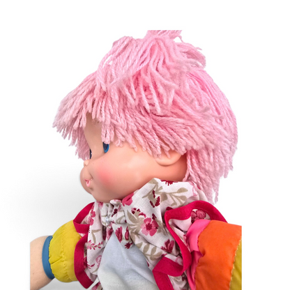 🌈✨Pre-loved Rainbow Brite años 80s Baby Brite 36 cms (segunda mano) con vestido genérico de cortesía #35 ver fotos carita