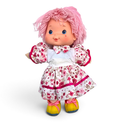 🌈✨Pre-loved Rainbow Brite años 80s Baby Brite 36 cms (segunda mano) con vestido genérico de cortesía mancha tinta en pies #36