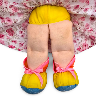🌈✨Pre-loved Rainbow Brite años 80s Baby Brite 36 cms (segunda mano) con vestido genérico de cortesía mancha tinta en pies #36