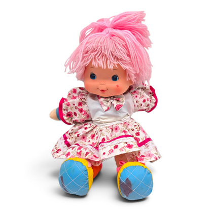 🌈✨Pre-loved Rainbow Brite años 80s Baby Brite 36 cms (segunda mano) con vestido genérico de cortesía mancha tinta en pies #36