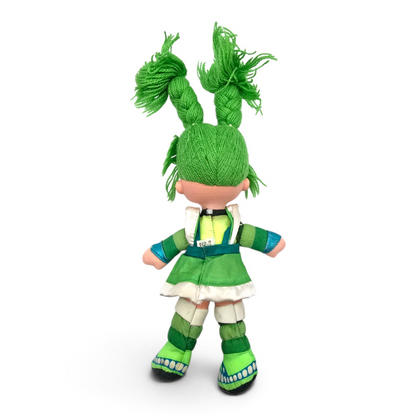🌈✨Pre-loved Rainbow Brite años 80s Patty o'Green 25 cms (segunda mano) con vestido genérico de cortesía #39