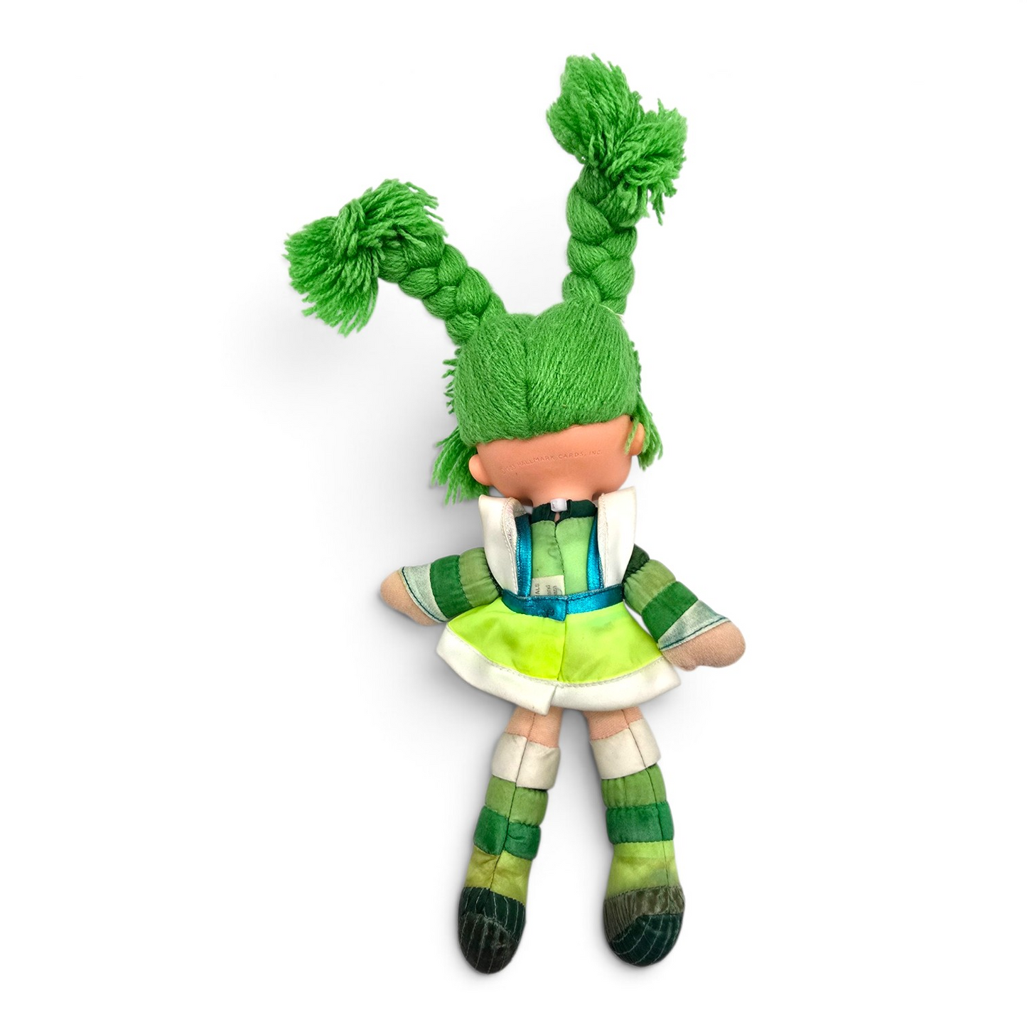 🌈✨Pre-loved Rainbow Brite años 80s Patty o'Green 25 cms (segunda mano) con vestido genérico de cortesía #41