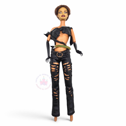 Muñeca Vintage Barbie - Usada/Segunda Mano - Con Detalles Estéticos #32 Catwoman 🚨 Cabello Cortado, piernas flojas, ropa sin Velcro, cara amarillenta