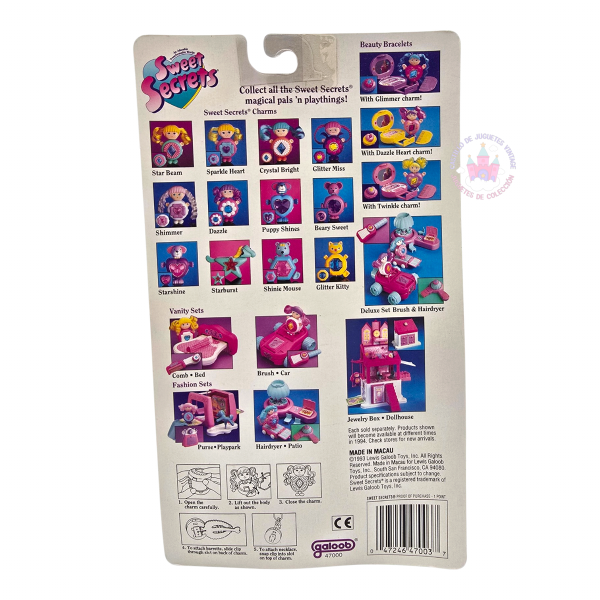 Sweet Secrets vintage Galoob Charm muñeca