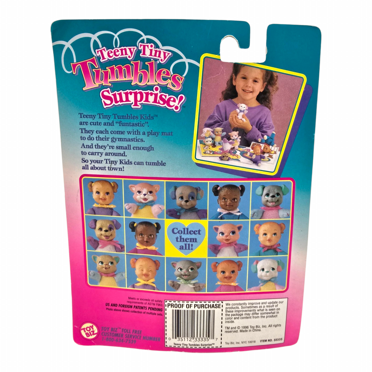 Mini Teeny Tiny Tumbles Surprise Toy Biz 1996 Vintage Mary Marometas