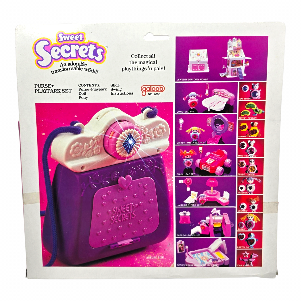 Sweet Secrets Galoob Vintage - Purse Play Park Set (Set de Bolsa)