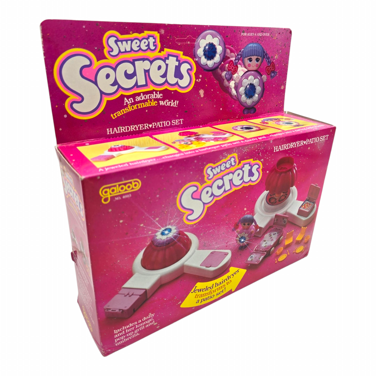 Sweet Secrets Galoob Vintage - Hair Dryer Patio Set