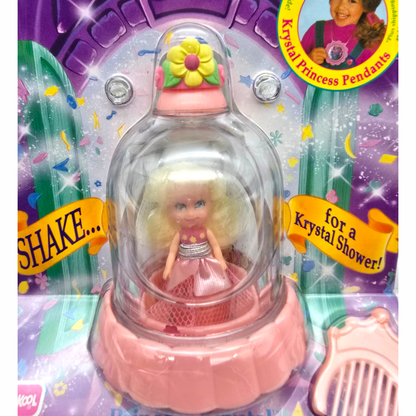 Krystal Princess Playskool Vintage Cúpulas de agua con glitter Capelo