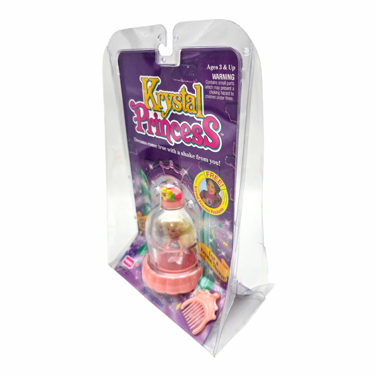Krystal Princess Playskool Vintage Cúpulas de agua con glitter Capelo