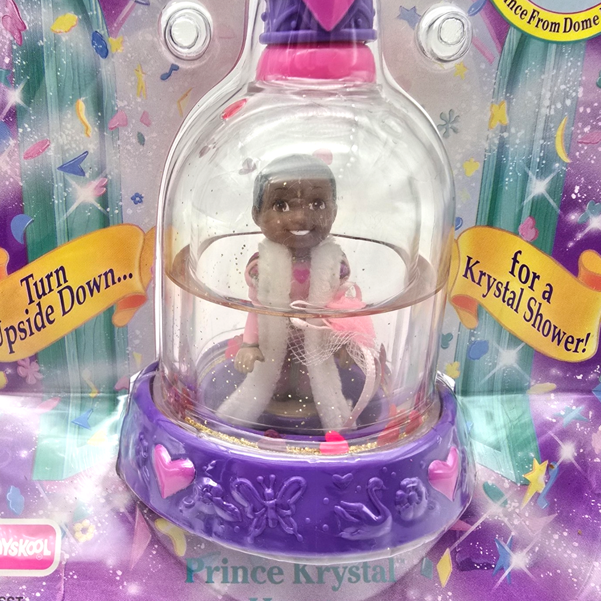 Krystal Princess Príncipe Playskool Vintage Cúpulas de agua con glitter Capelo