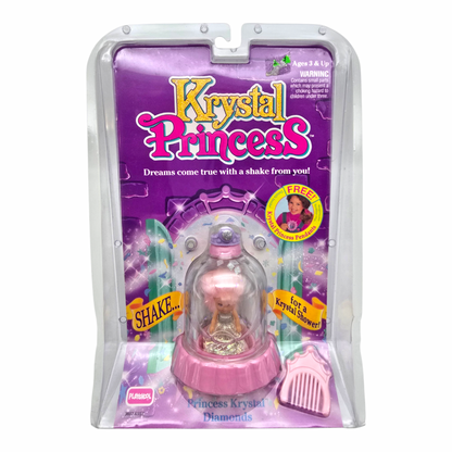 Krystal Princess Playskool Vintage Cúpulas de agua con glitter Capelo