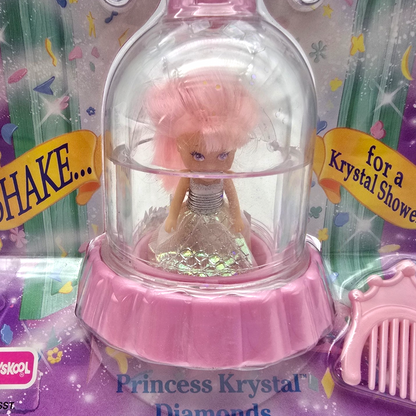 Krystal Princess Playskool Vintage Cúpulas de agua con glitter Capelo